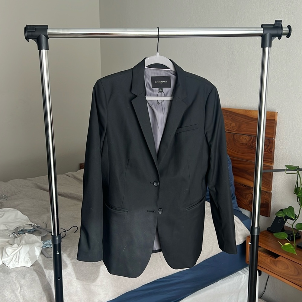 Banana Republic Black Tailored Blazer
